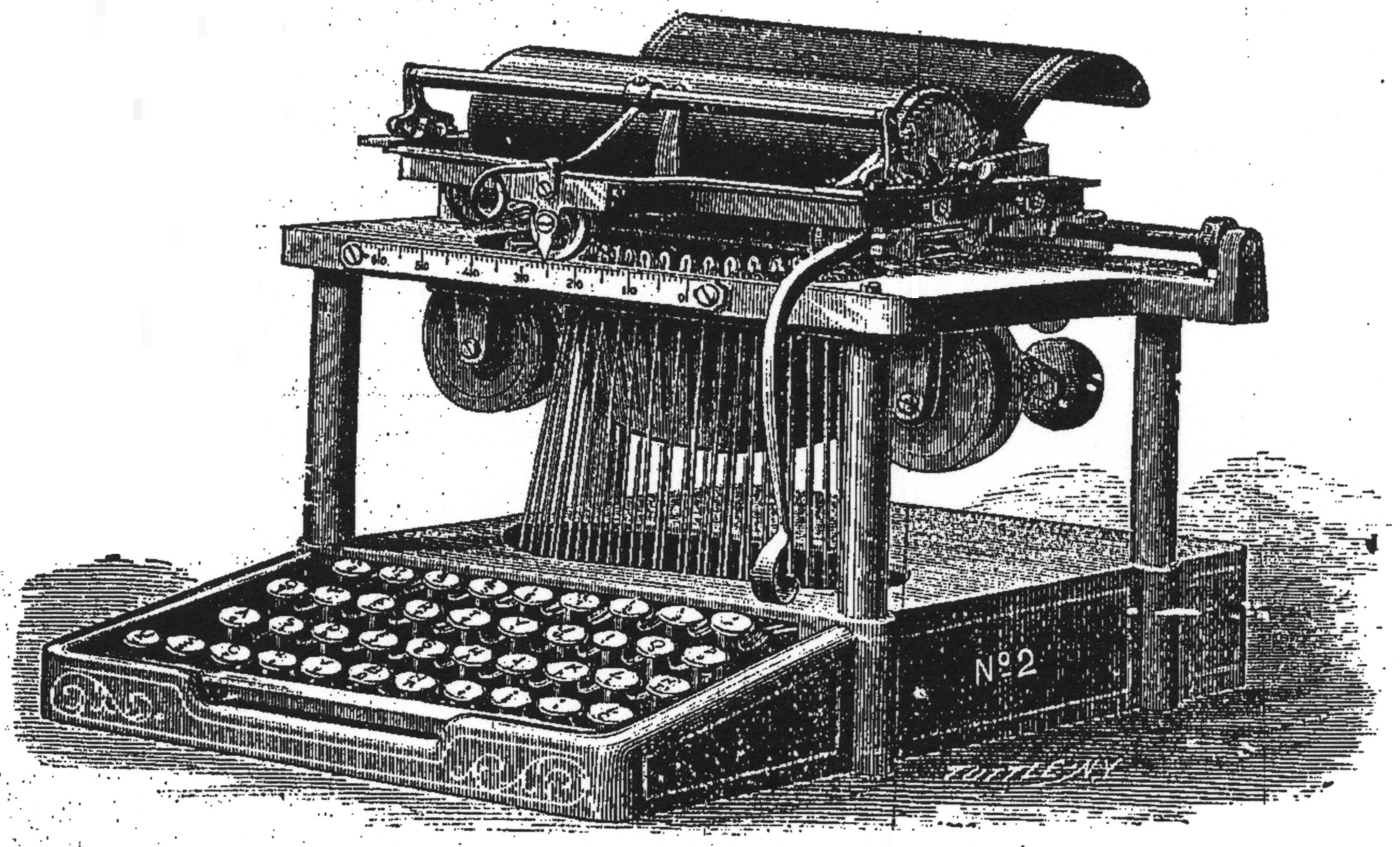 「Remington Type-Writer No.2」（The Type-Writer Magazine, 1878年1月号）