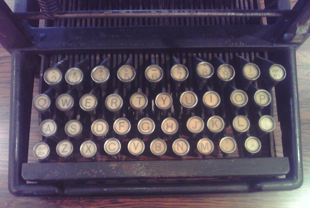 「Remington Standard Typewriter No.2」のキー配列