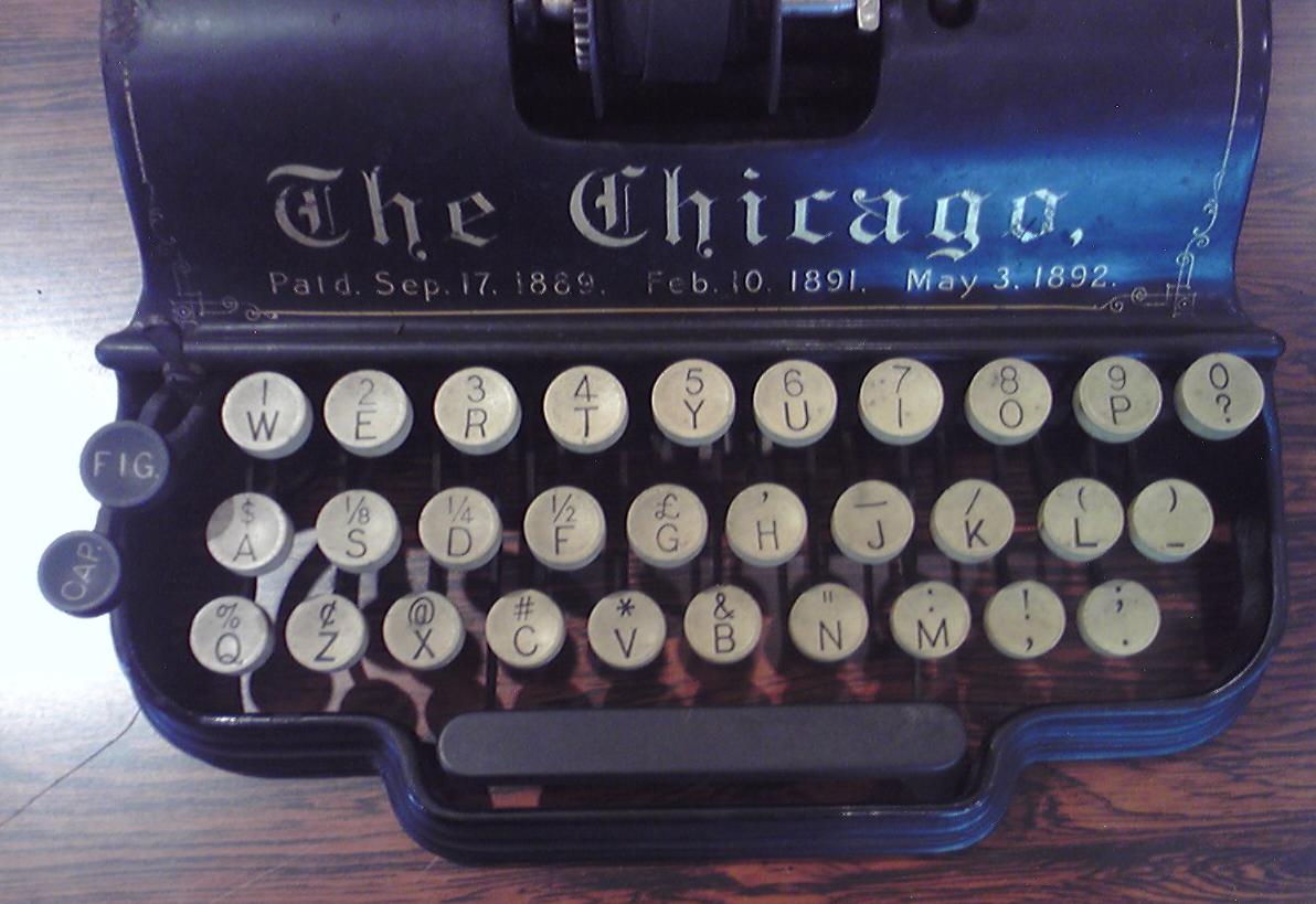 菊武学園の「The Chicago Typewriter」のキーボード