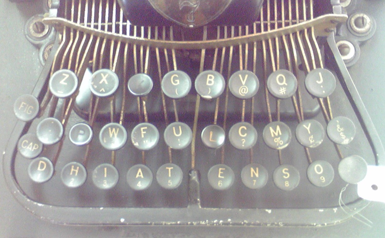 伊藤事務機の「Blickensderfer No.7」のキーボード