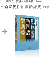現代文・評論文を読み解くための「三省堂現代新国語辞典第五版」

