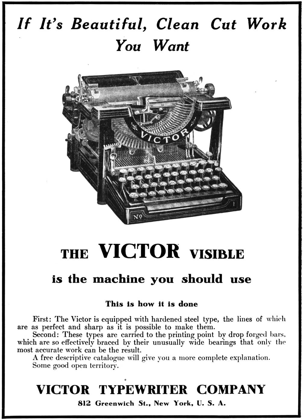 『Typewriter Topics』1909年11月号