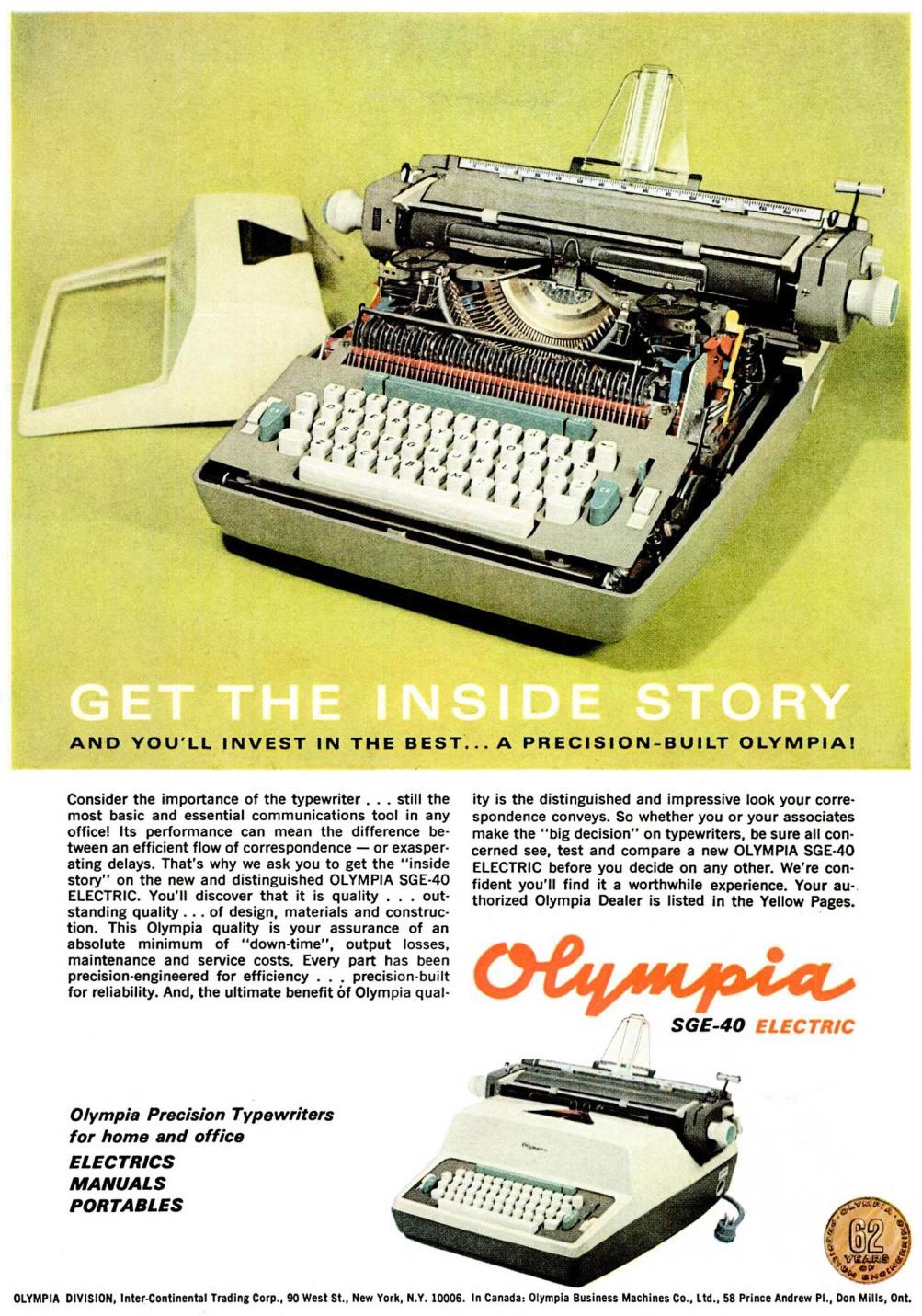 タイプライター olympia - オフィス用品一般