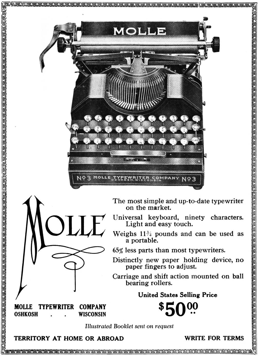 『Typewriter Topics』1919年1月号